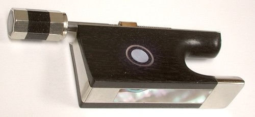 Violin Frog, ebony,lined slide