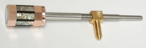 Vln.Bow Button,gold/div/8inlay