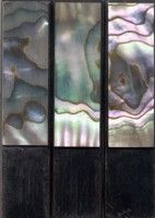 Abalone Bass Slide, on ebony
