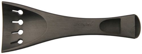 Tempel French Violin Tailpiece, Ebony/black horn