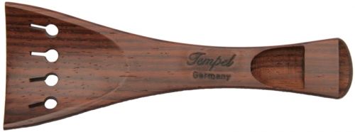 Tempel French Violin Tailpiece, Rosewood/black horn