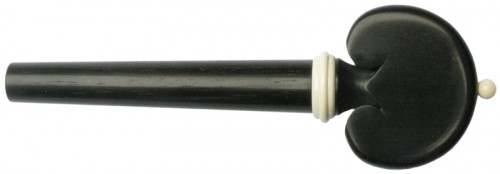 Tempel Heart Cello Peg, Ebony with Mammoth accents