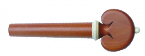 Tempel Heart Viola Peg, Boxwood with Mammoth accents