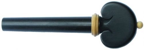 Tempel Heart Viola Peg, Ebony with Boxwood accents