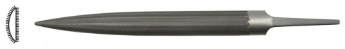 Grobet Half-Round Files, 21 x 6 x 200mm